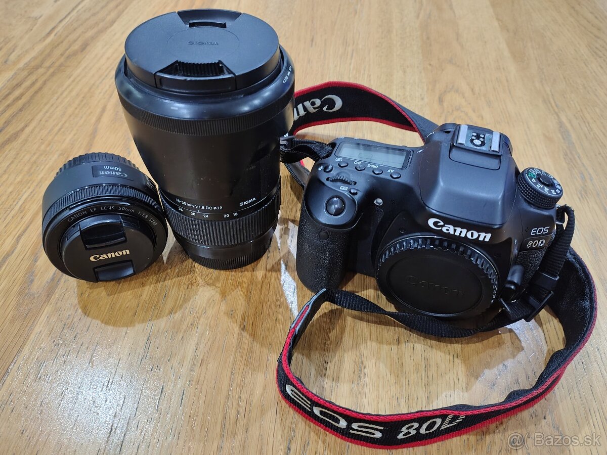 Canon EOS 80D + 2 objektívy