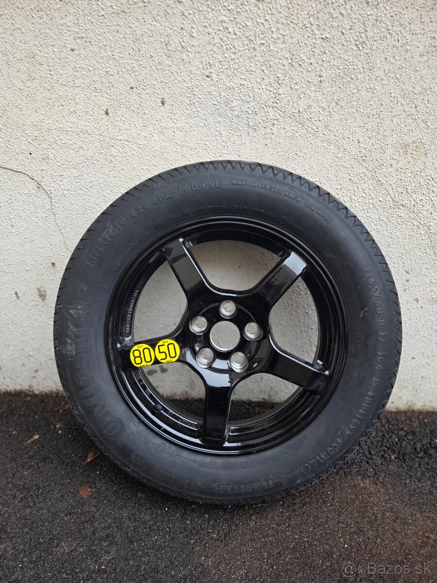 Predám nové dojazdové (rezervné) koleso Toyota RAV4 – 17"