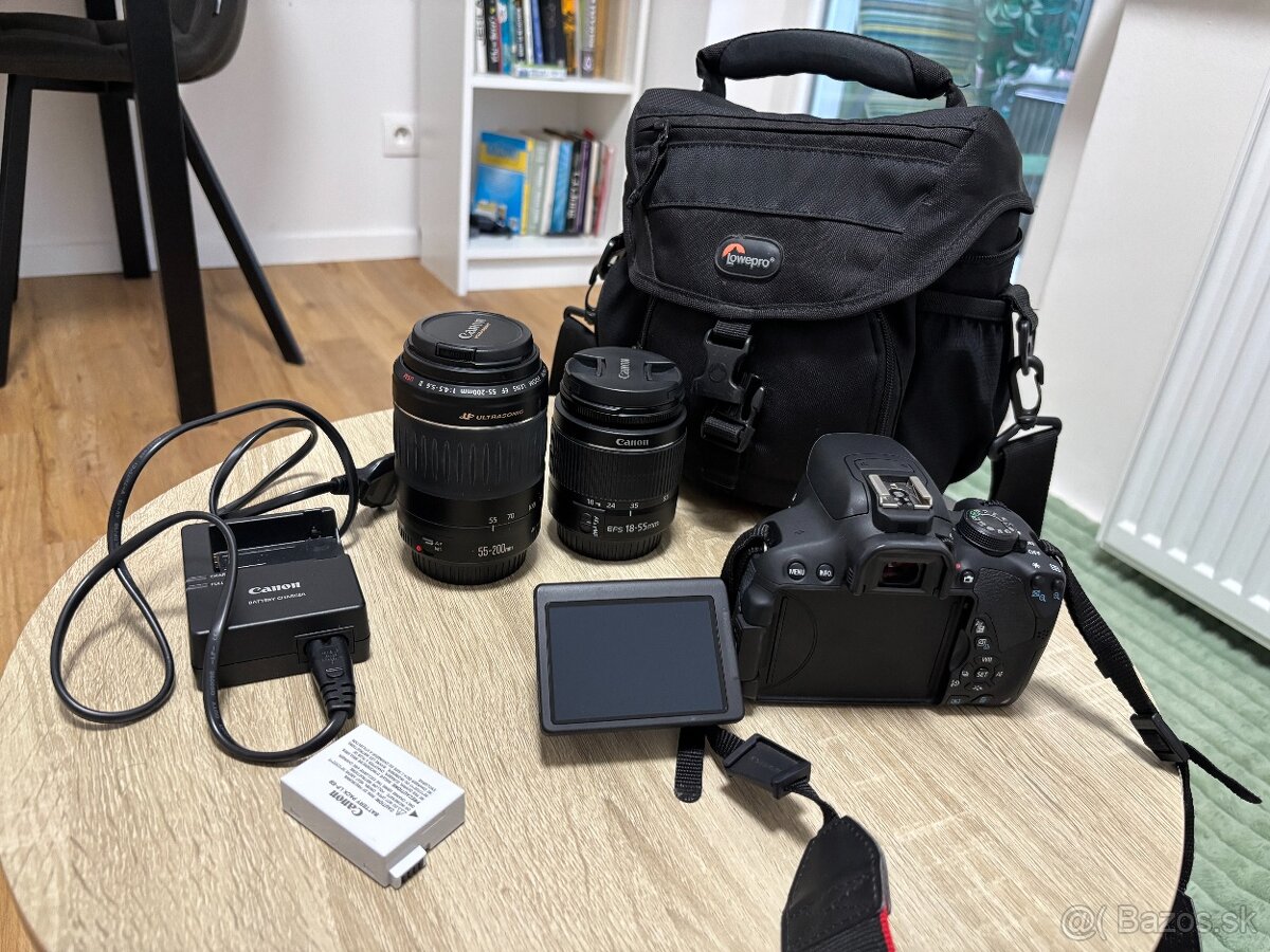 Zrkadlovka Canon EOS 700D telo + objektívy