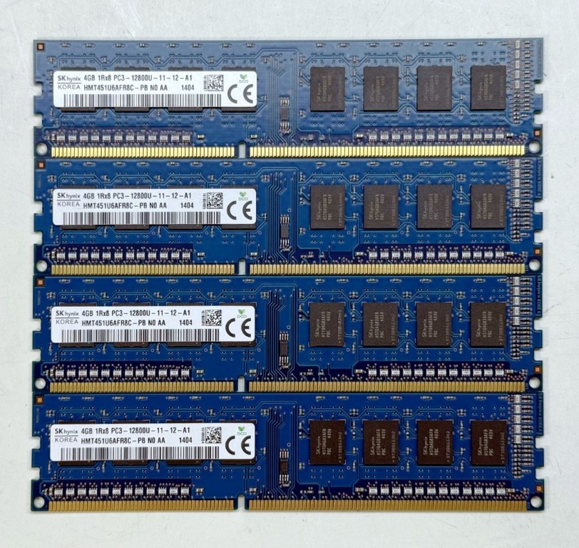 16GB DDR3 1600MHz (4x4GB)