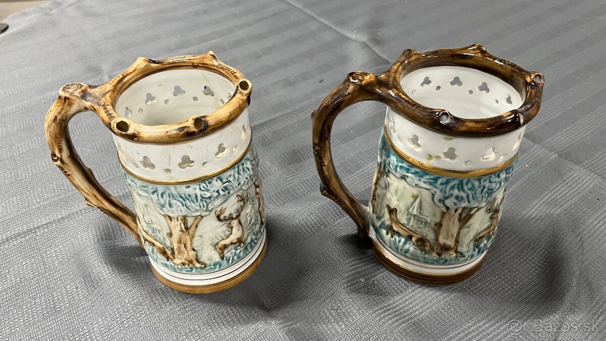 Predám dva porcelánové krígle