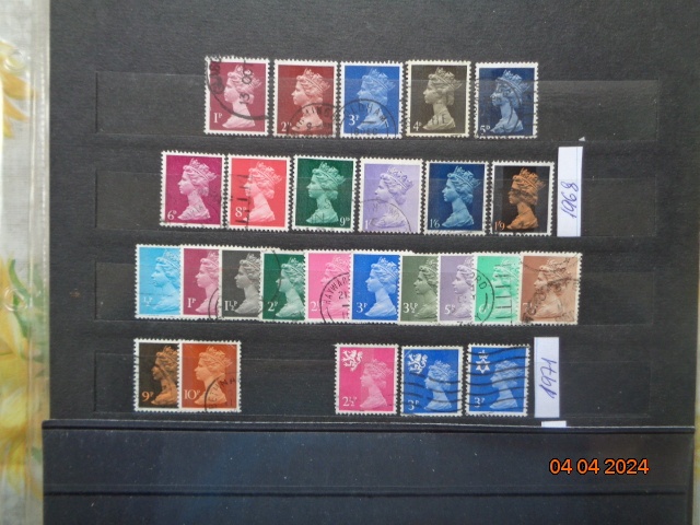 Poštové známky - ANGLICKO - 6 FOTO