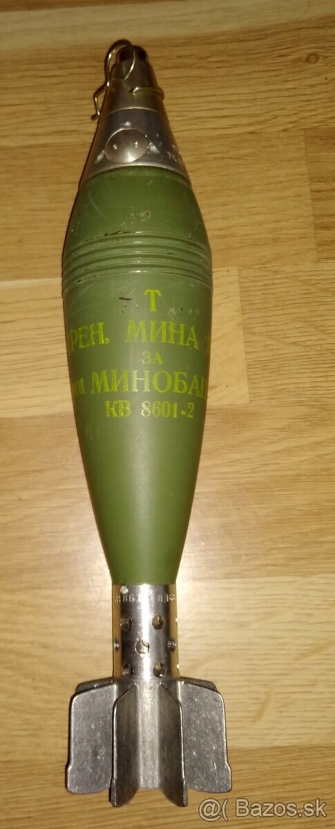 Znehodnotená minometka 60mm, juhoslávia