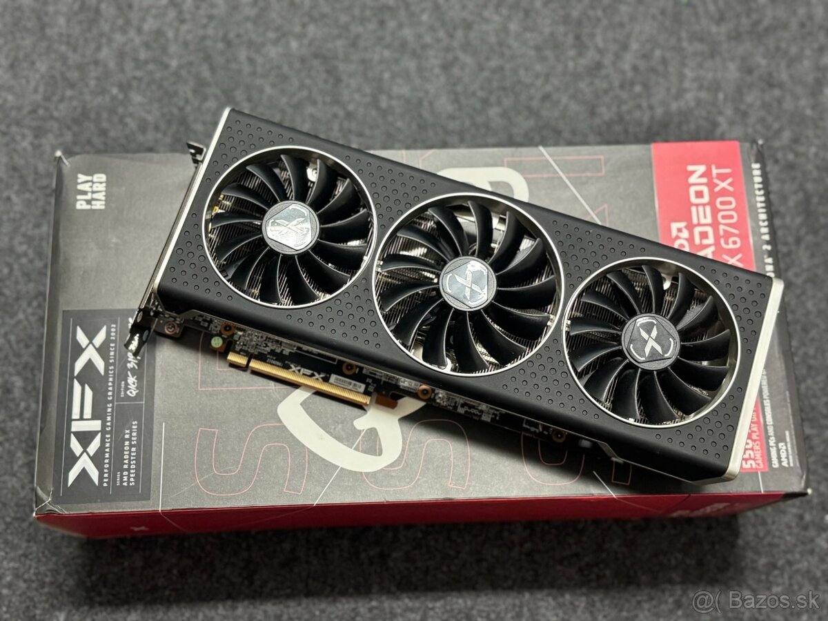 Predám XFX Speedster RX 6700 XT QICK319 BLACK 12GB
