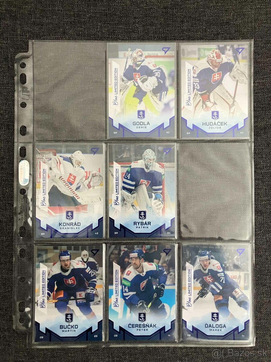Hokejové karty / kartičky Hokejové Slovensko 2022 Blue