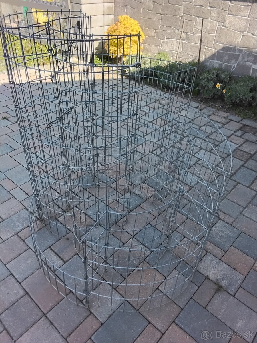 Gabionový slimák - prázdny kôš