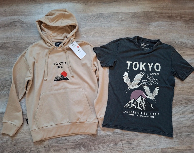 Súprava nová mikina a tričko pánska Tokyo XS