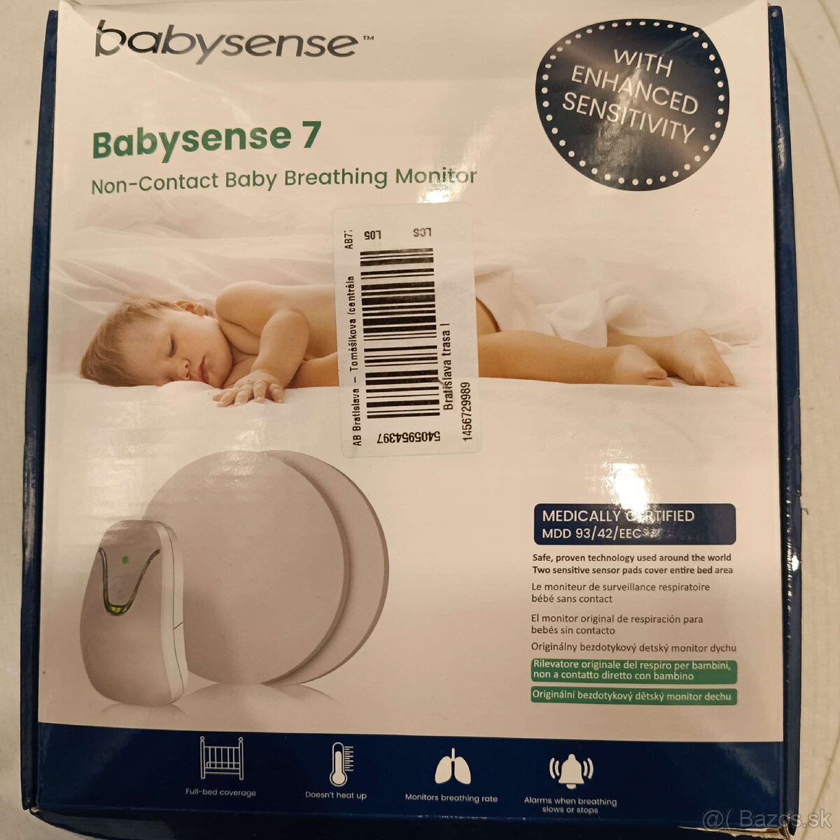 Detský monitor dychu Babysense 7