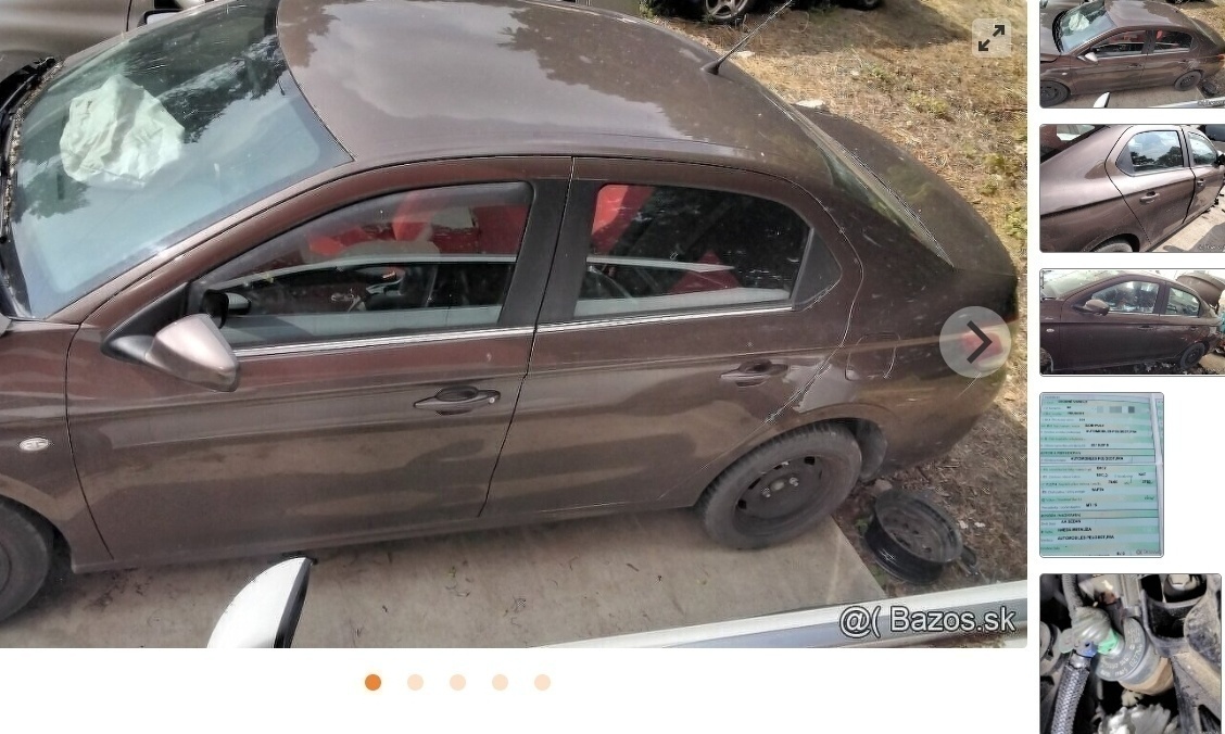 Peugeot 301 1.6 HDI 2016 predám motor BH02, trysky, BHY