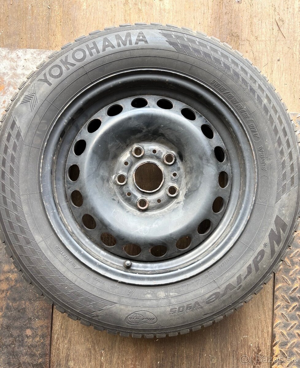 Predám Yokohama pneu + disky 195/65 R15