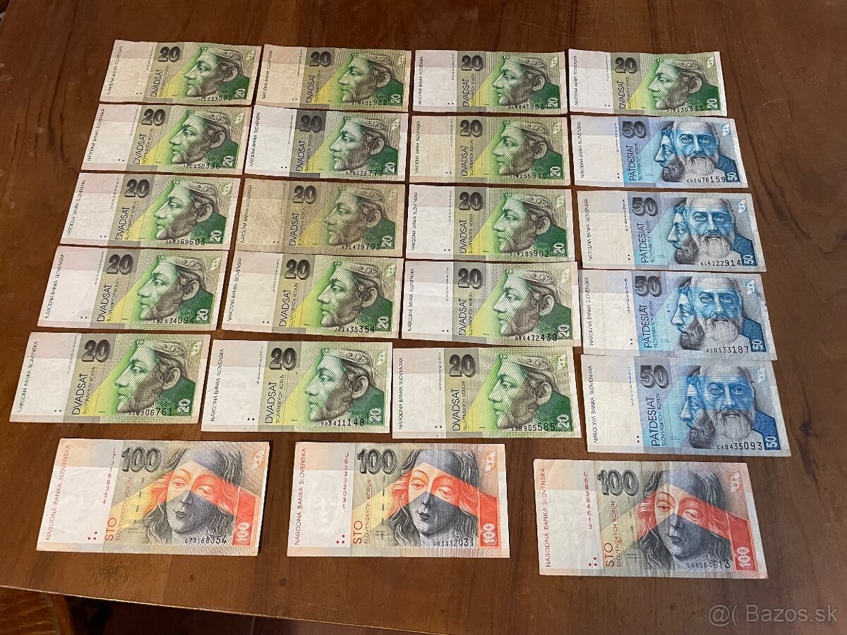 stare Slovenské bankovky