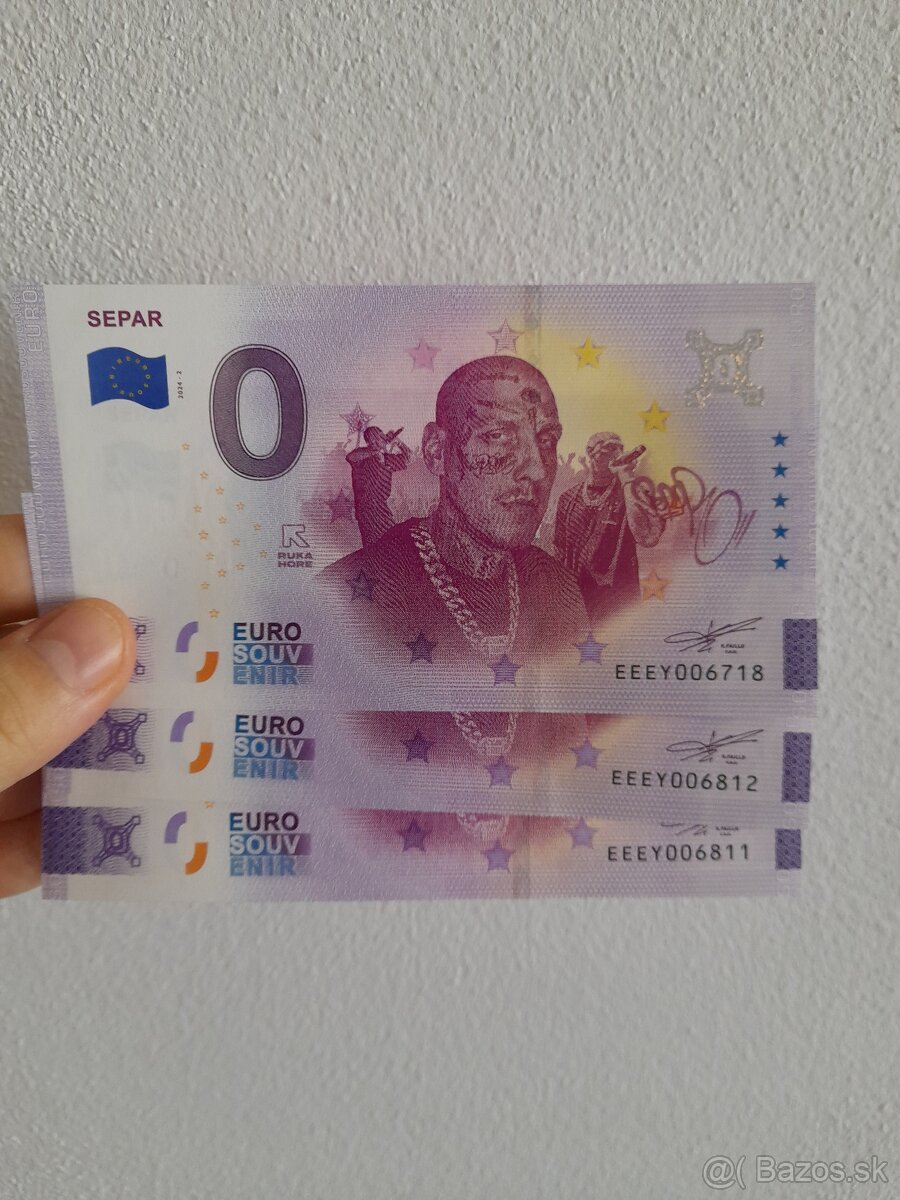 0€ nulové bankovy Separ 2024