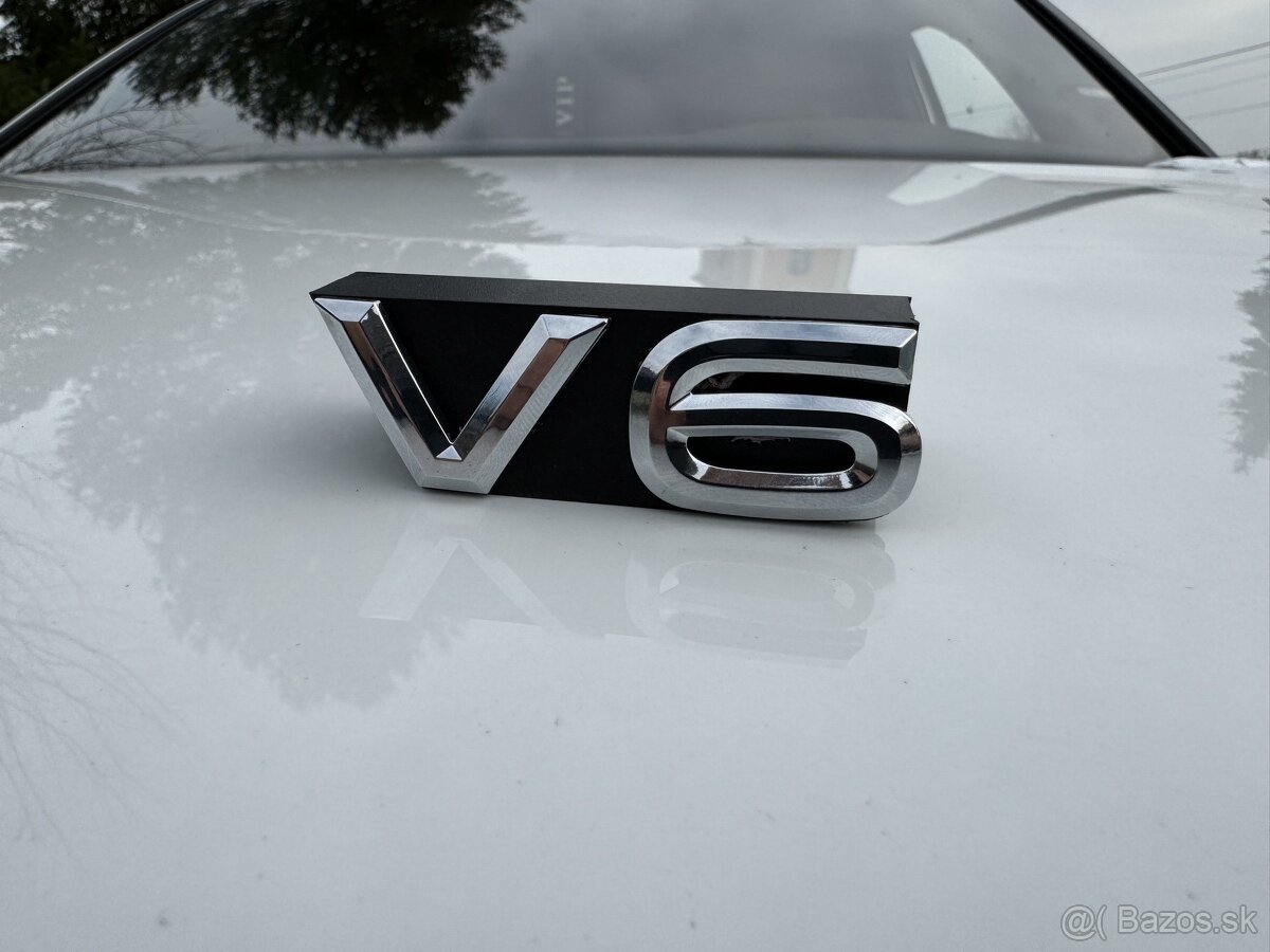 Strieborný V6 znak