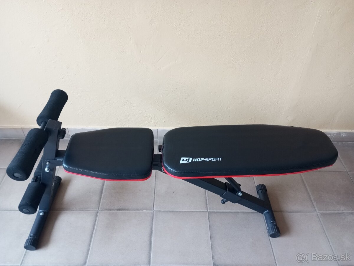 Nastaviteľná skladacia lavička aj na brucho HOP-SPORT HS1030