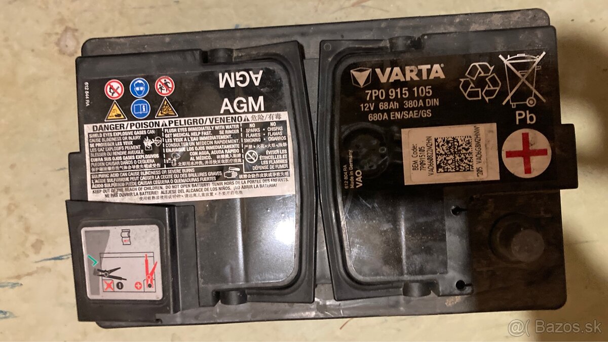 Batéria Varta 12v štart-stop