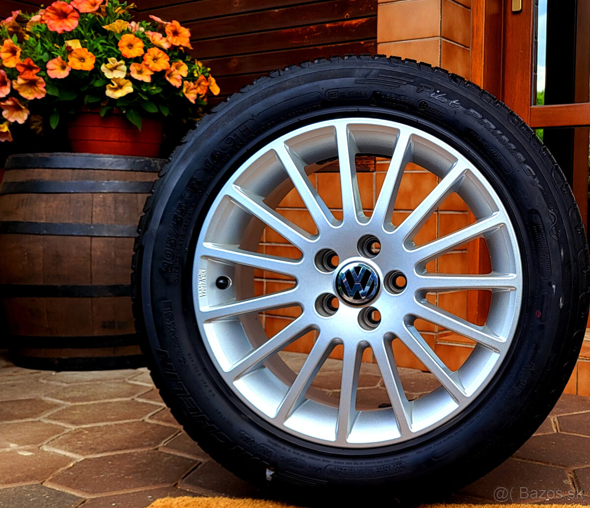 alu R16 5x100, VW Golf 4, Seat Leon, Octávia I., pneu 205/55