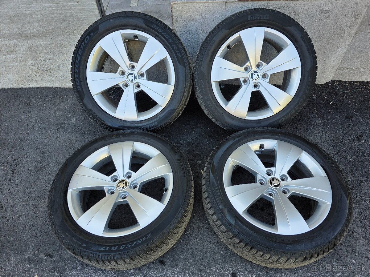 Zimne kolesa Skoda Superb 3 5x112 r17 215/55 r17