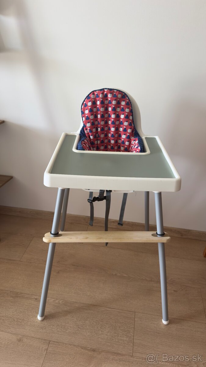 Detská stolička na kŕmenie ikea antilop