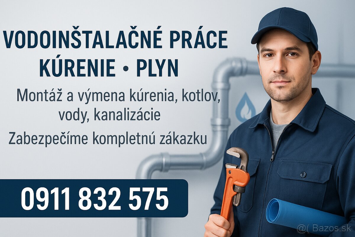 Voda,kúrenie,plyn
