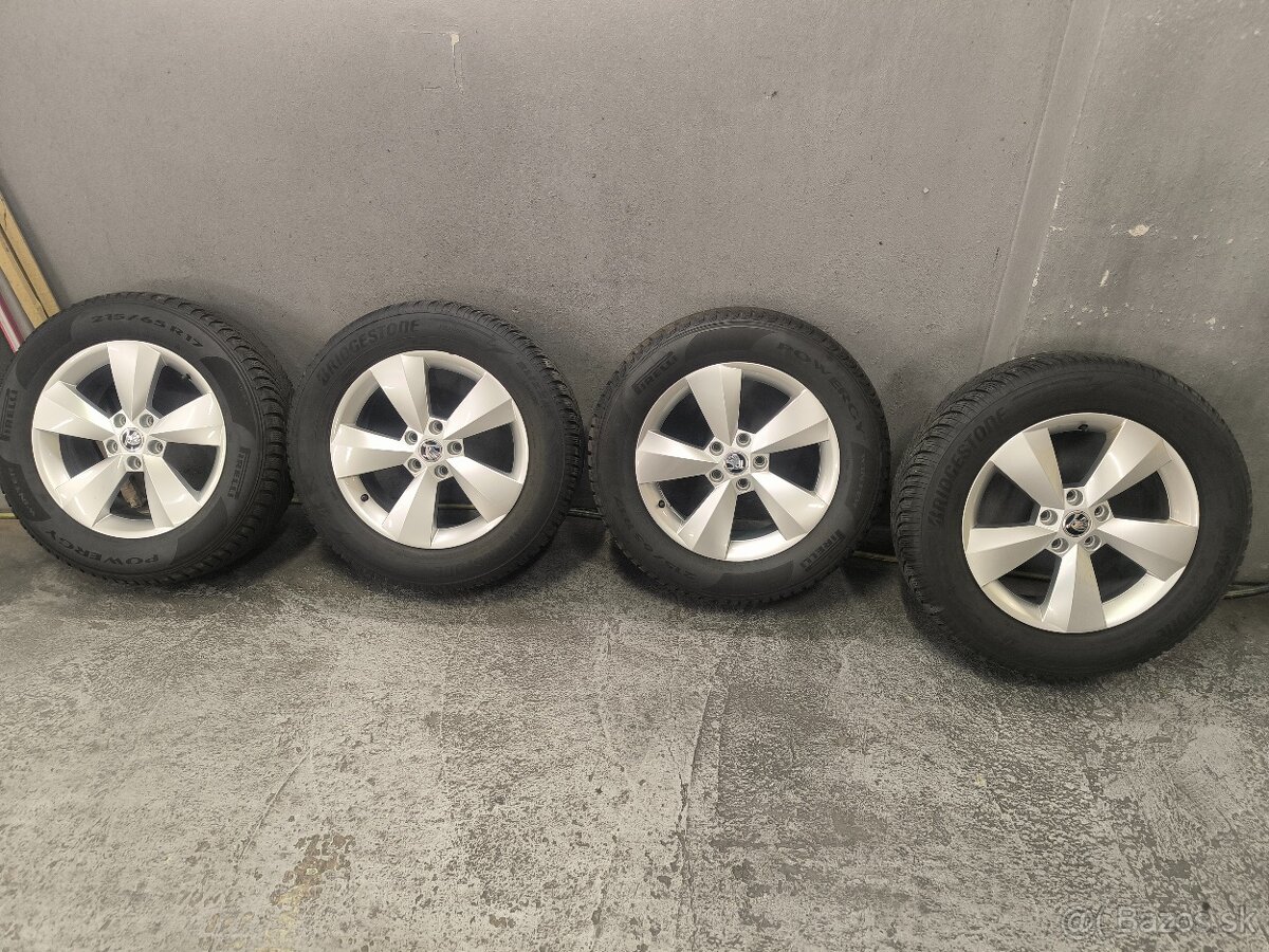 Škoda 5x112 zimné 215/65 R17