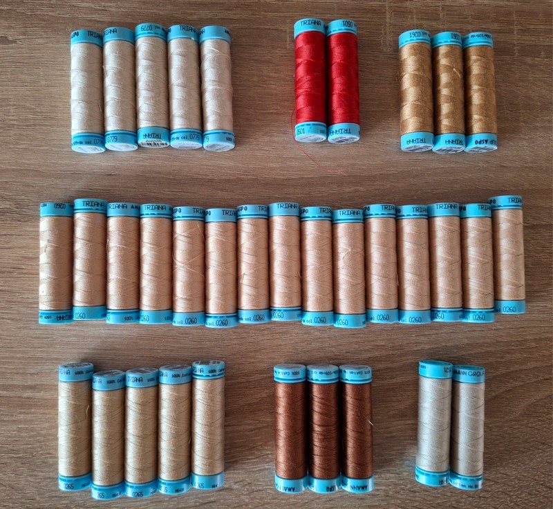 Nite na šitie,cievky,šablóny,látky bavlna,vatelín,panel,vlny