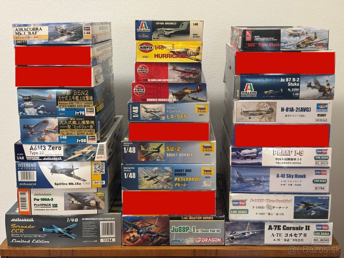 Plastikové modely lietadiel 1:48