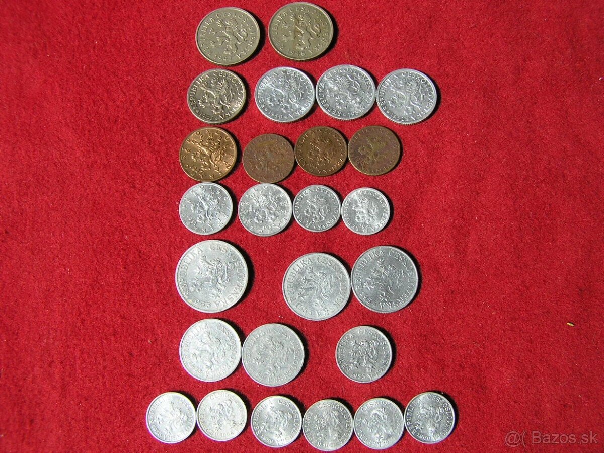 ČESKOSLOVENSKÉ MINCE :1946-1960