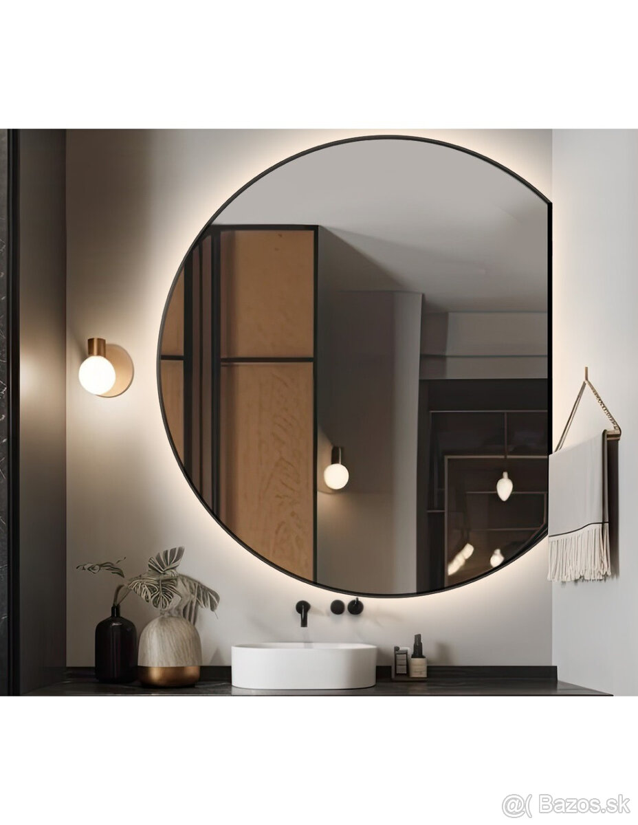 Okrúhle zrkadlo s LED podsvietením 80cm