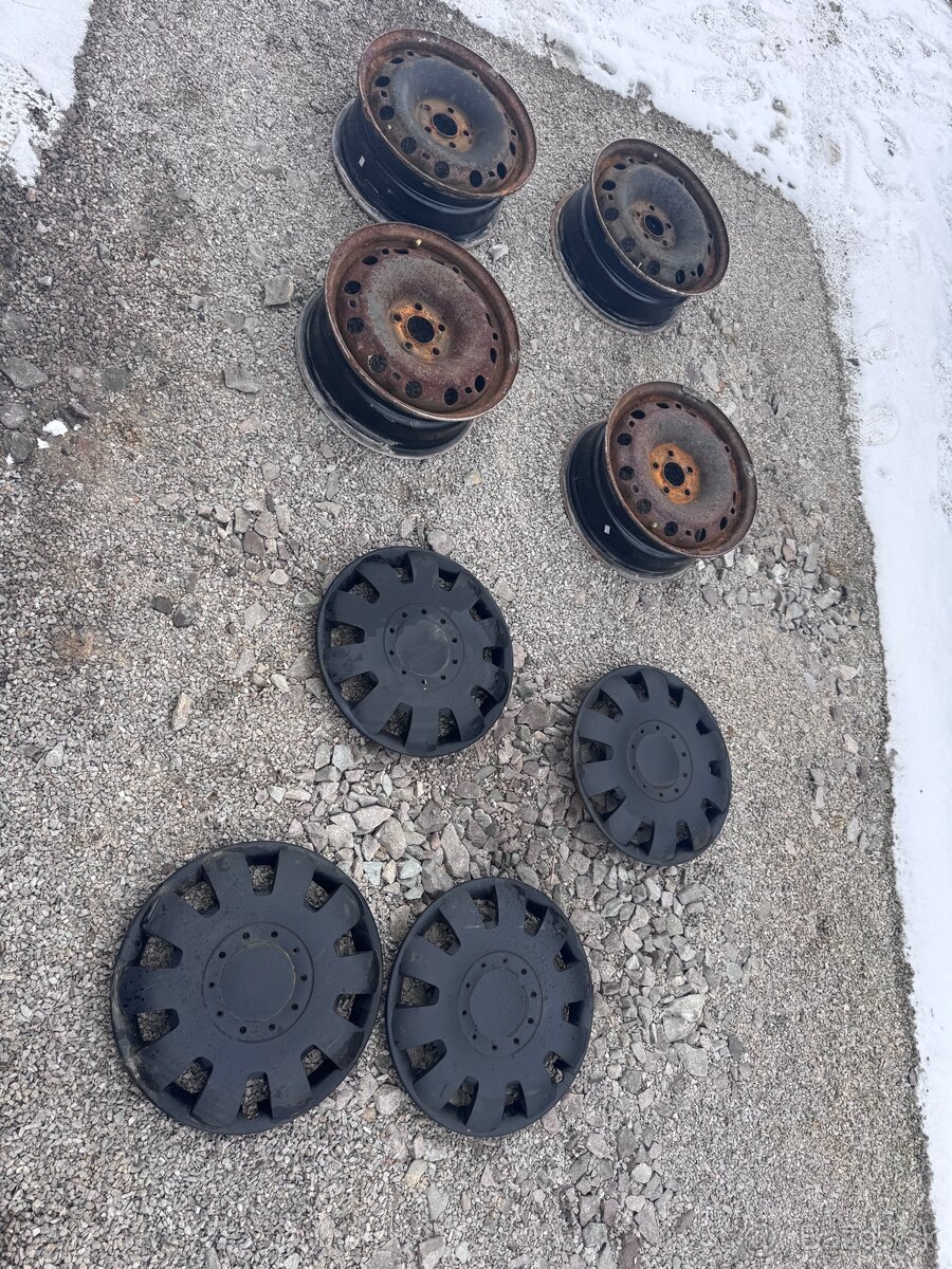 Plechové disky 5x100 r15 škoda / Volkswagen