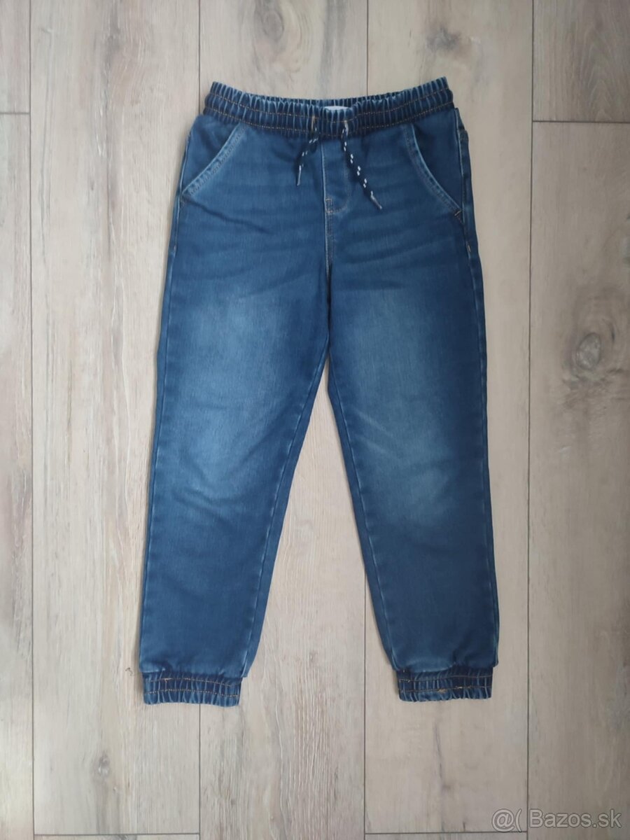 Zateplené jogger džínsy