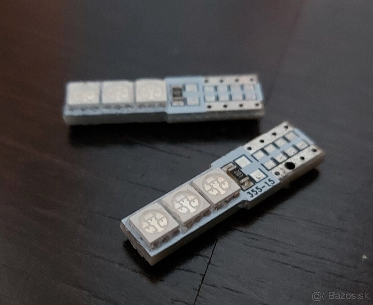 LED žiarovky W5W T10 červená