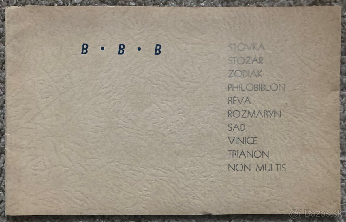 (bibliofília/M. Galanda) Lístky z malé kartotéky