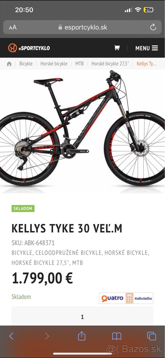 KELLYS TYKE 30