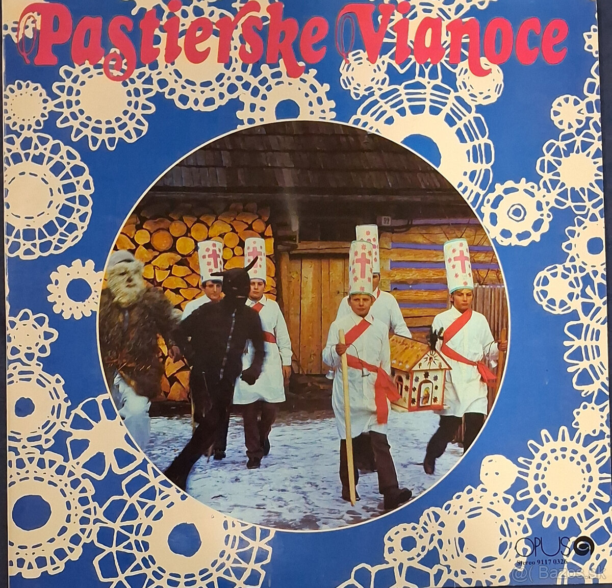 Retro gramofónová LP platňa Pastierske Vianoce
