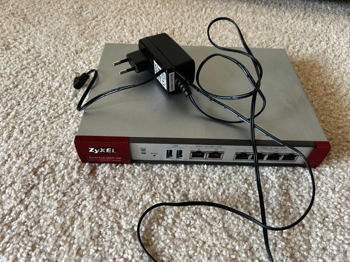 Predám ZyXEL ZyWALL USG 50 s adaptérom