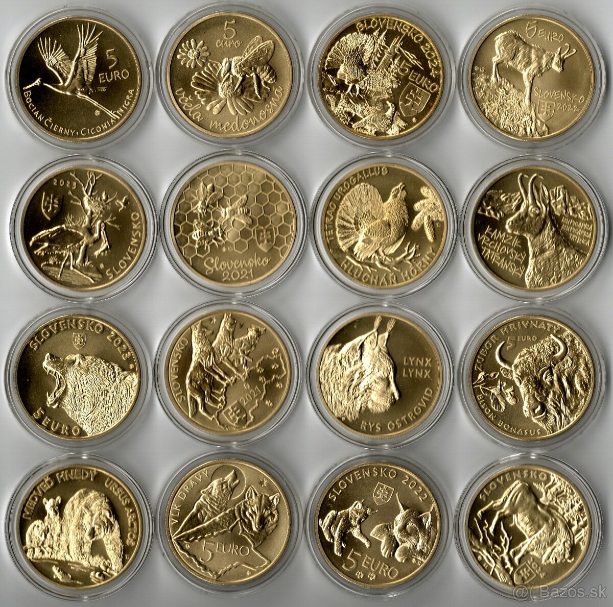 5 Eur mince Fauna a Flóra