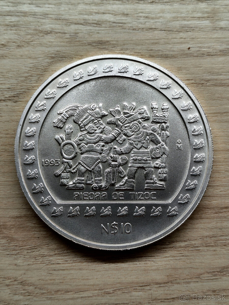 Strieborná investičná minca 5oz 999.9 Piedra de Tizoc