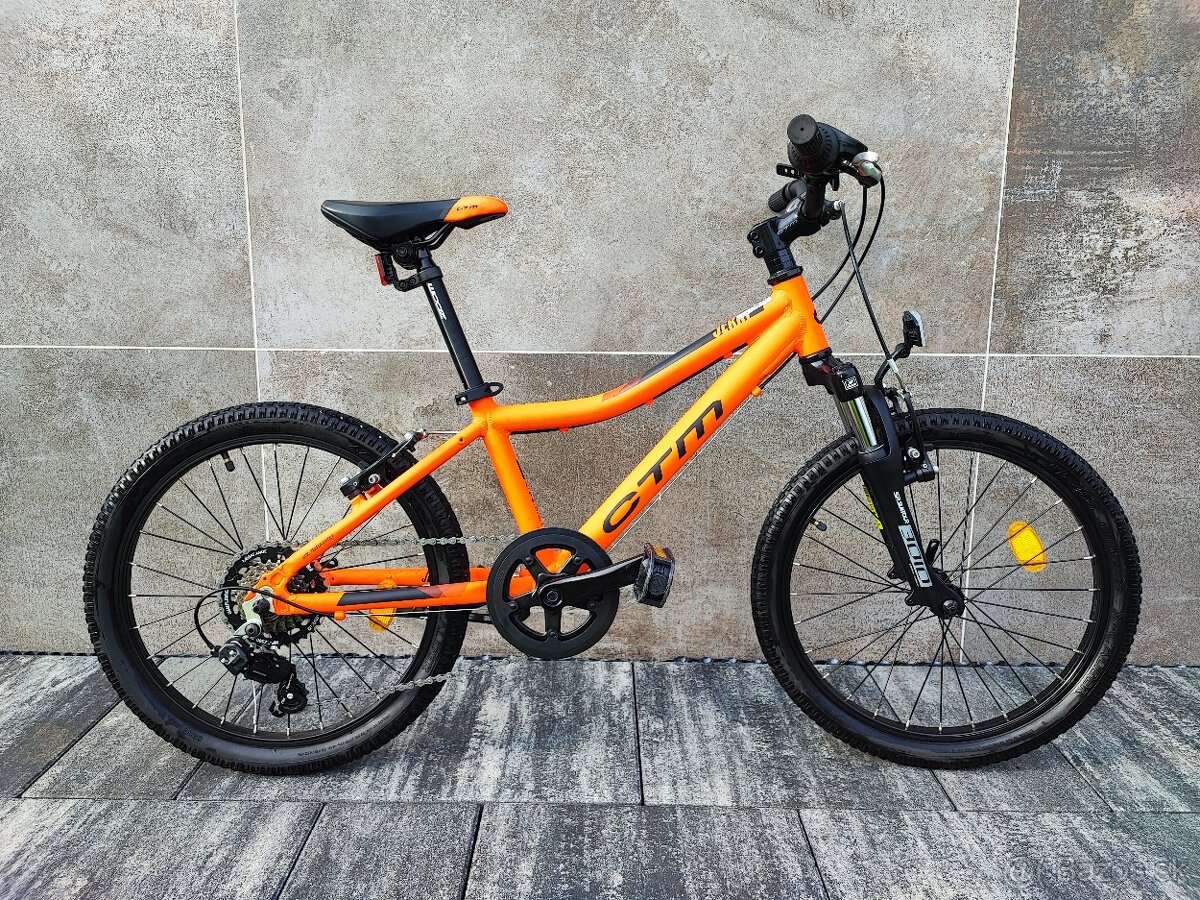 Predám detský 20"bicykel CTM JERRY 2.0 matná neónová červen