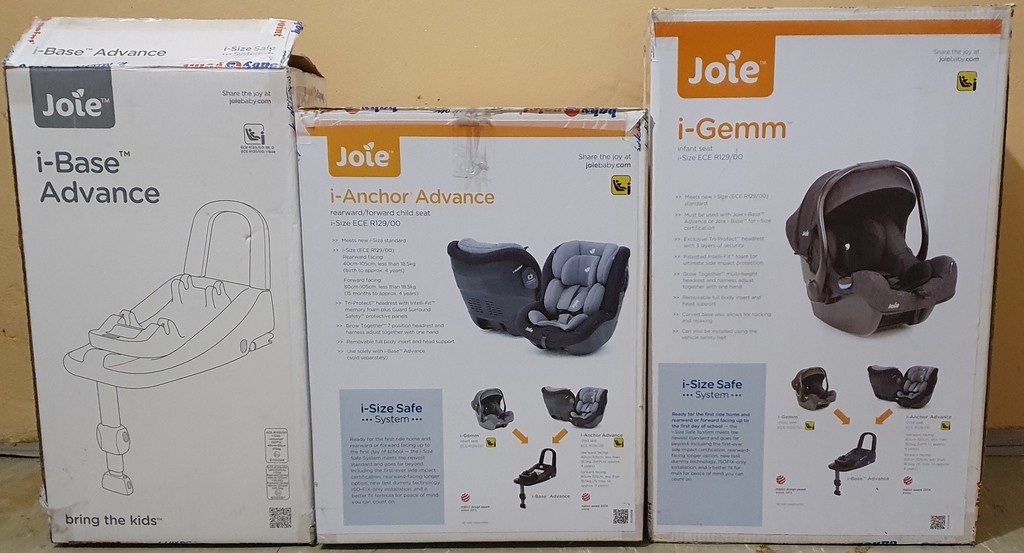 3 x Joie /autosedačka + vajíčko + isofix/