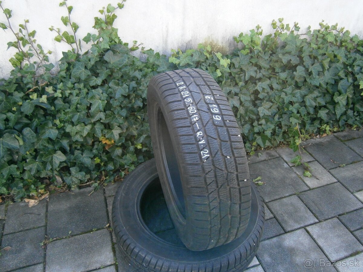 Predám 2x zimné pneu Continental 215/60 R17 96HXL