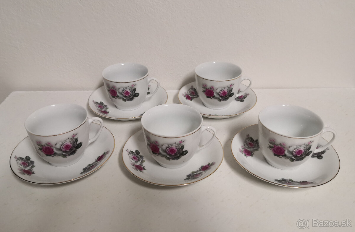 Šálky s podšálkami starý Čínsky porcelán Liling C