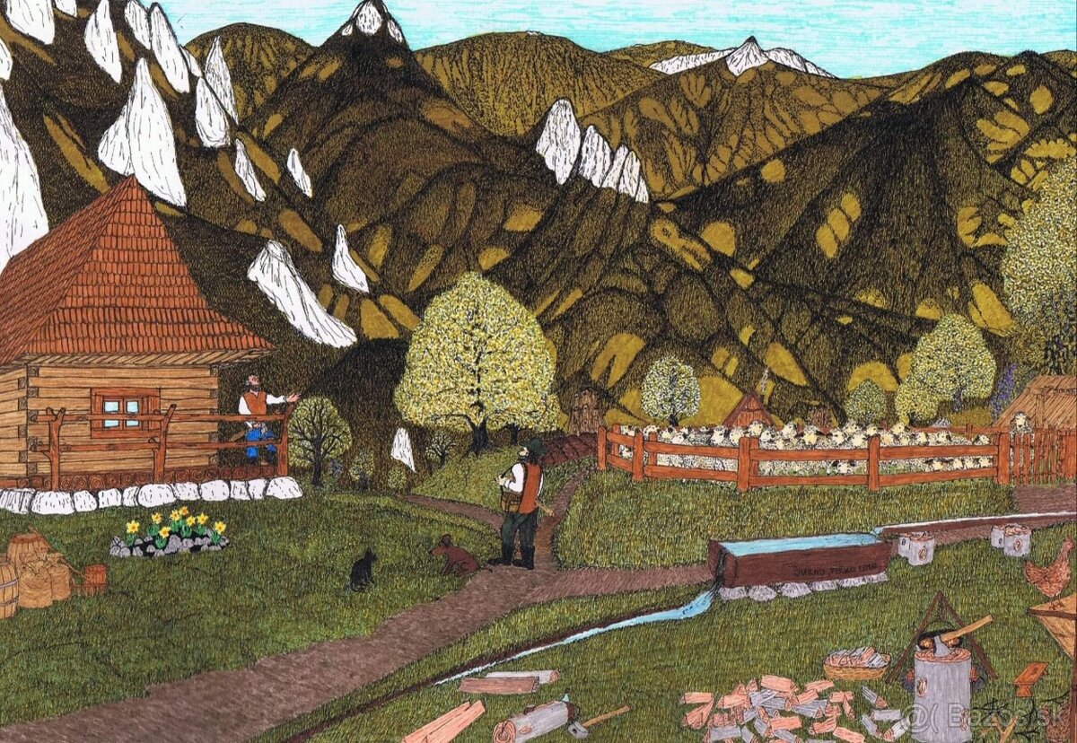 Obraz techická kresba