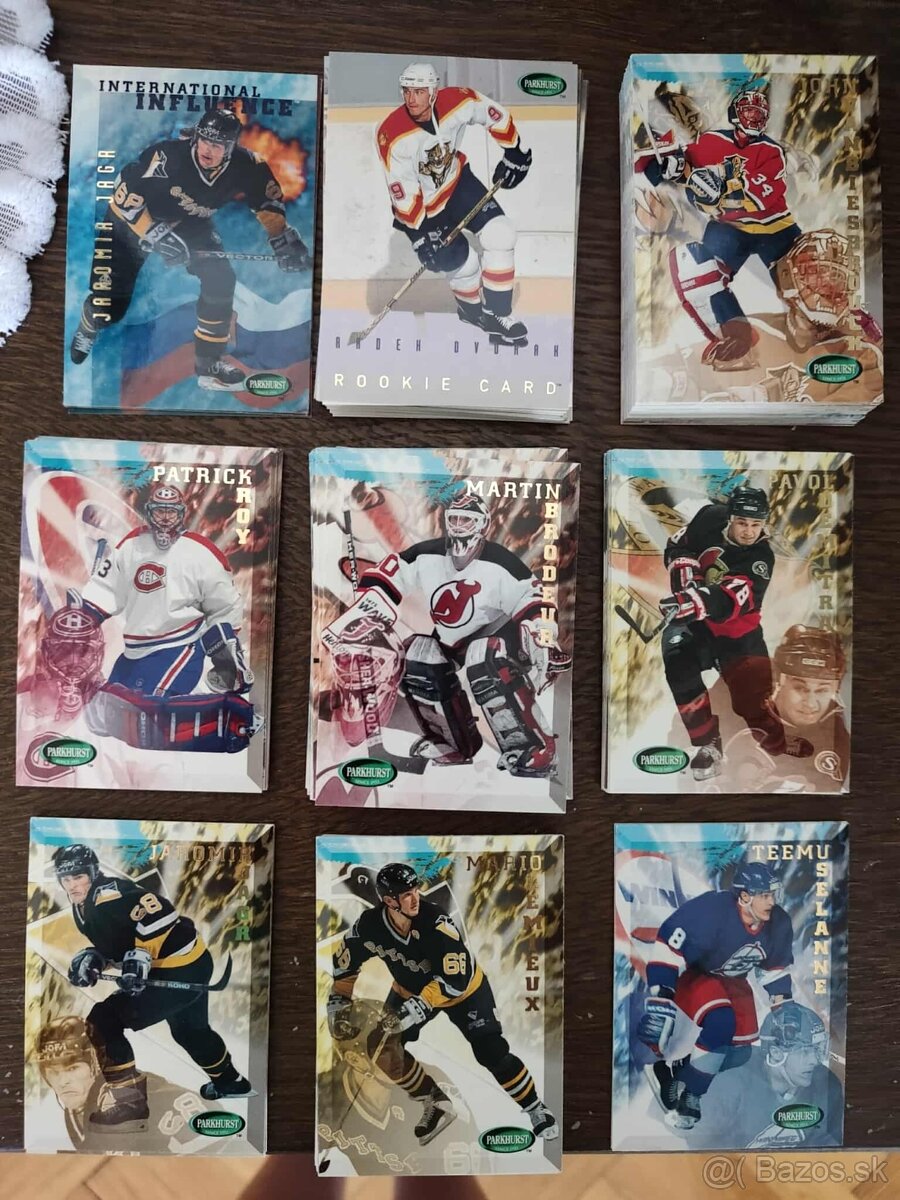 Predám hokejové kartičky Parkhurst intern. set 1 seria