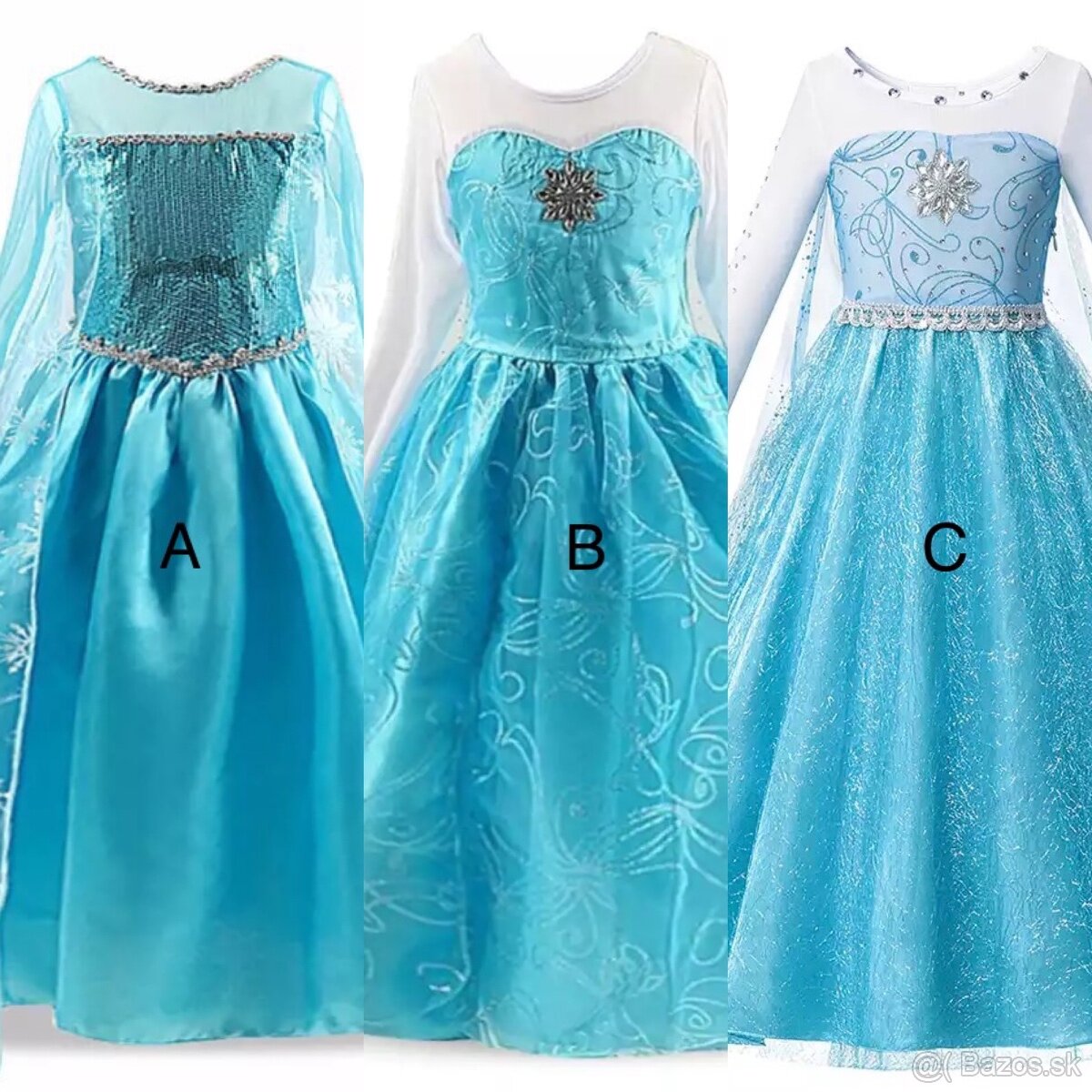 Šaty - kostým Elsa Frozen
