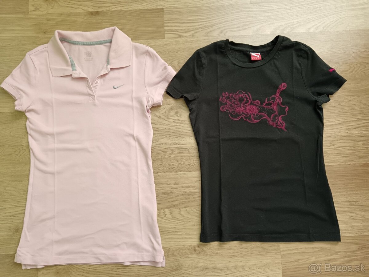 Dievčenské tričká nike a puma