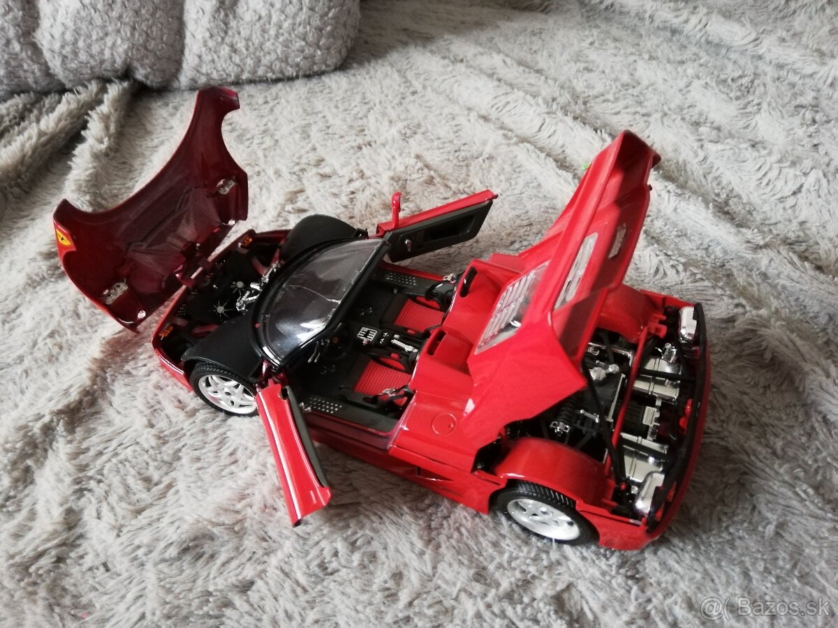 1:18 poskodeny FERRARI F50 cabrio Bburago