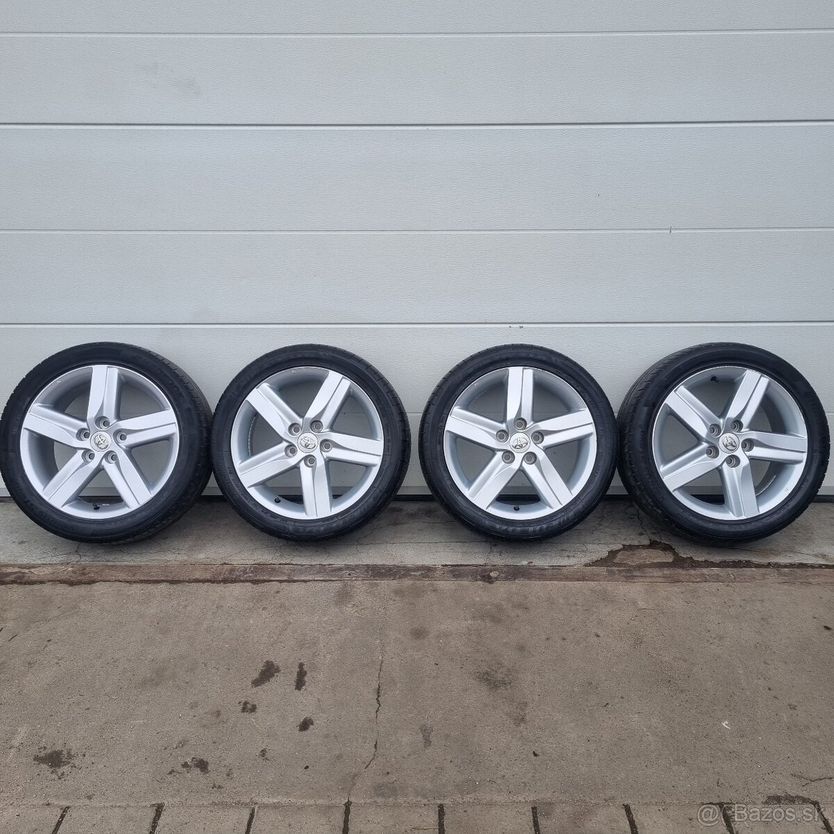 ALU disky Toyota 5x114,3 + pneu 225/45 r17 letne.