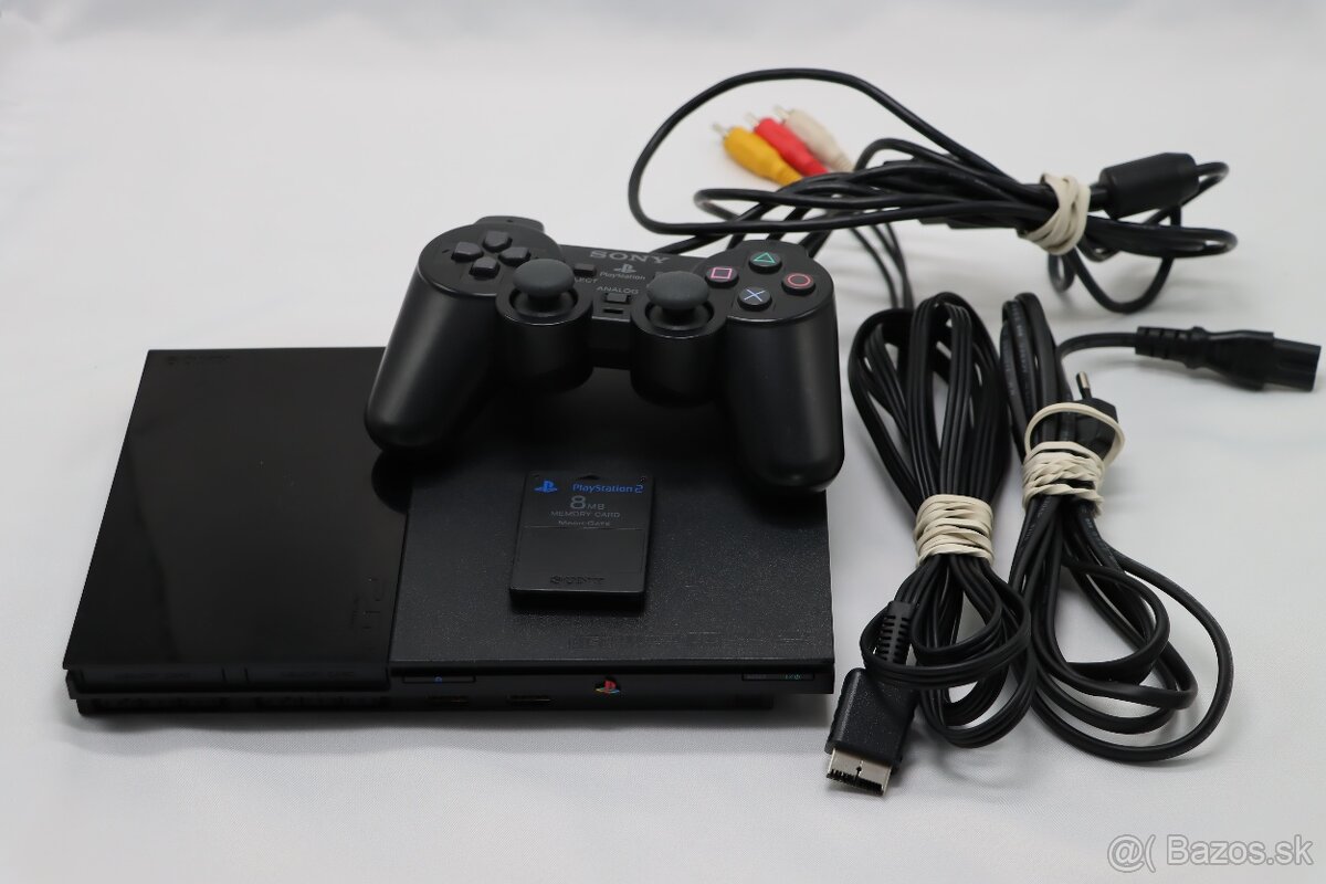 PlayStation 2 Slim SCPH-90004 | Komplet originál set