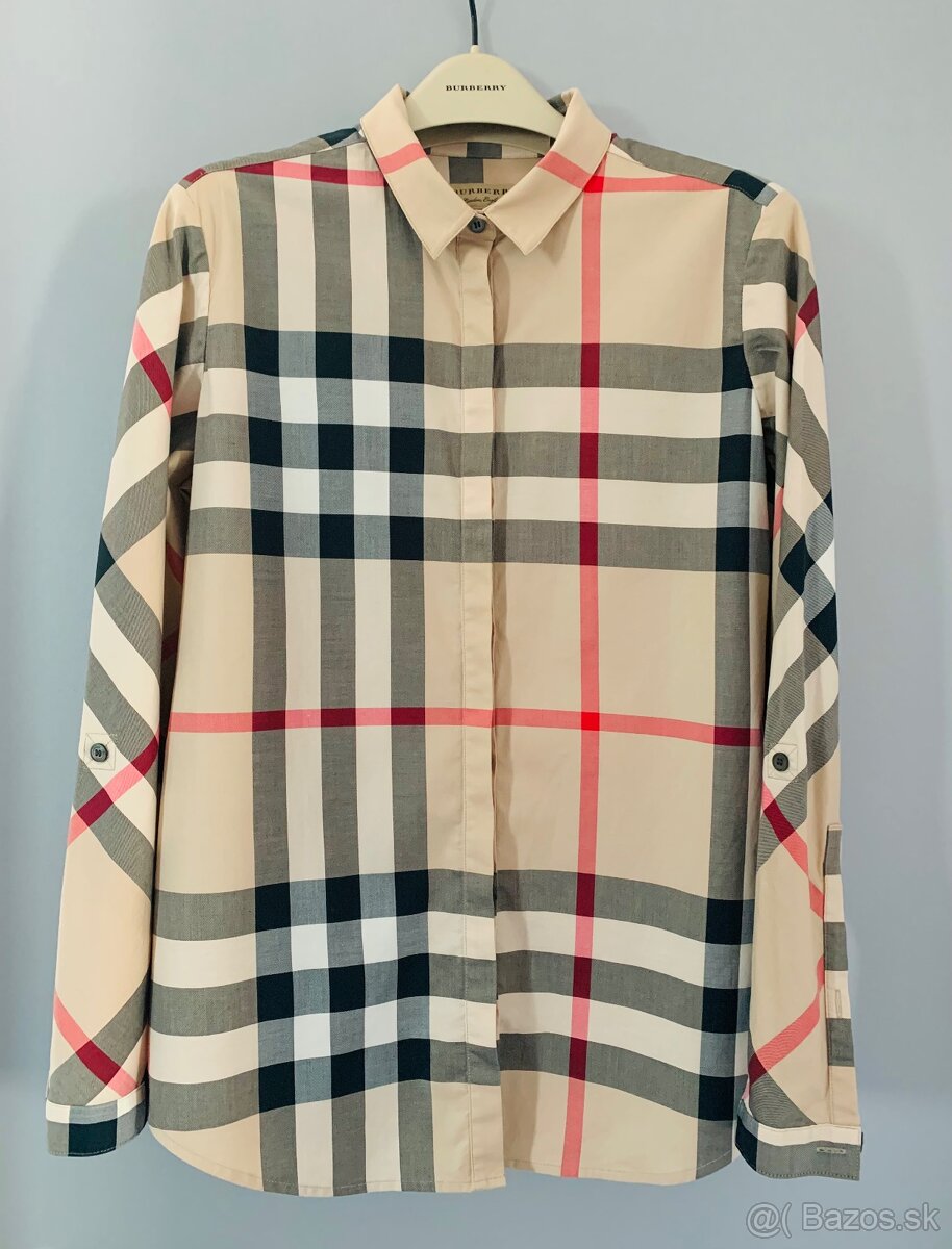 BURBERRY damska košeľa , veľkosť M , stav ako nové