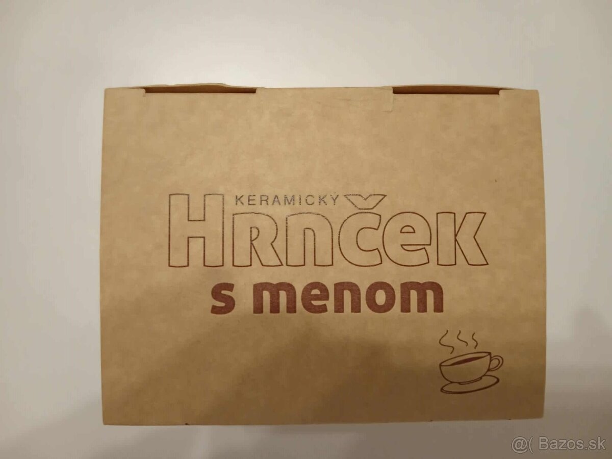NOVÝ KERAMICKÝ HRNČEK v KRABIČKE pre ANABELU...len za 4€